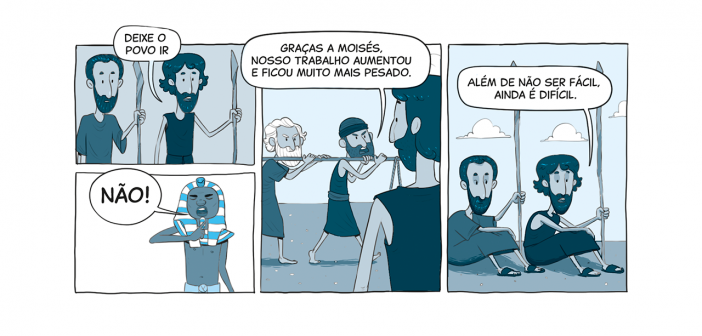 Tirinha 4 da lição sobre Êxodo