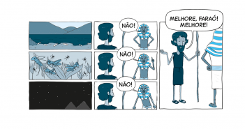 Tirinha 5 da lição sobre Êxodo