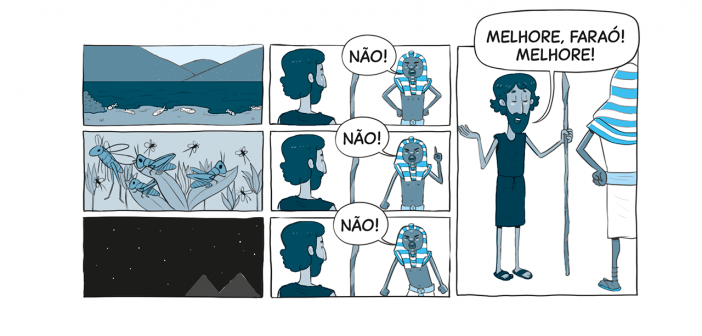 Tirinha 5 da lição sobre Êxodo
