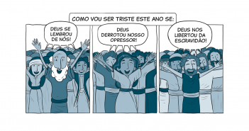 Tirinha 7 da lição sobre Êxodo